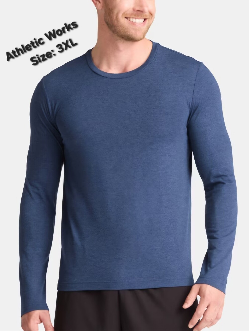 Athletic Works Men's Long Sleeve Shirt Size 3XL
